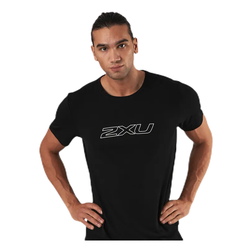 2xu Contender S/S Tee White/Black