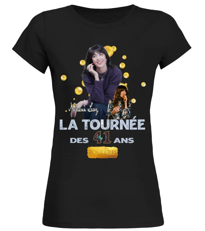 45 ans Nolwenn Leroy Camiseta cuello redondo Mujer