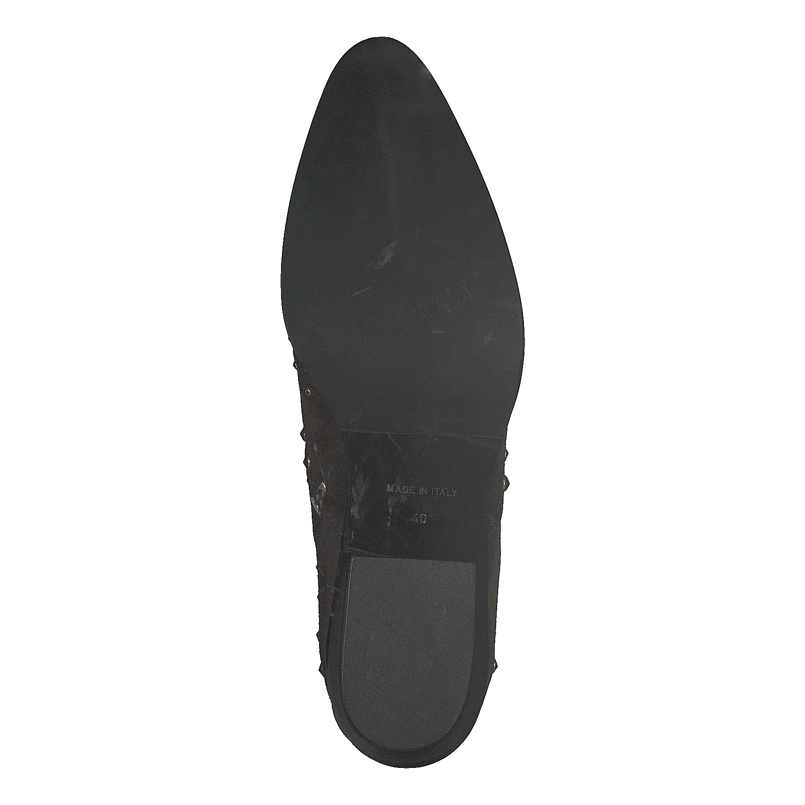 A Pair zapatos Rivet Flat Boot Softy Olivia, Rivets Oro