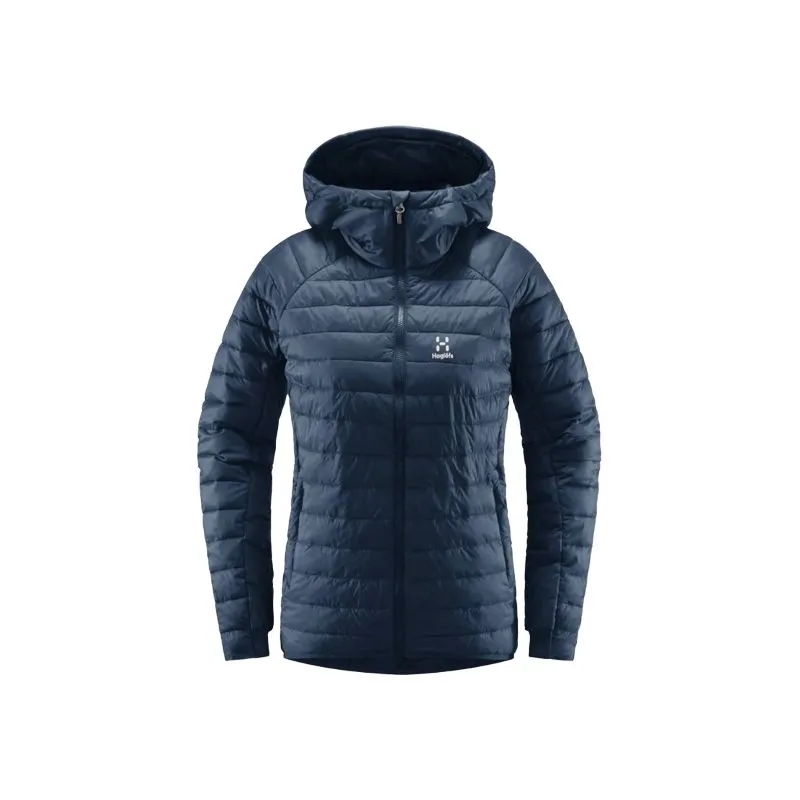Abrigo con capucha HAGLOFS Spire Mimic para mujer (tarn Blue Solid)