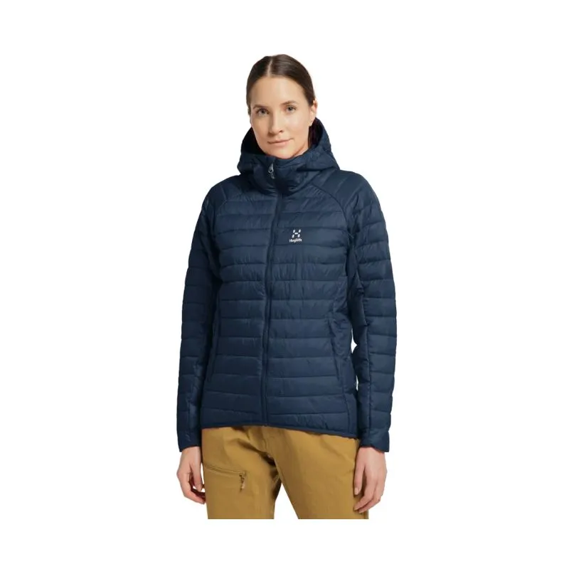 Abrigo con capucha HAGLOFS Spire Mimic para mujer (tarn Blue Solid)