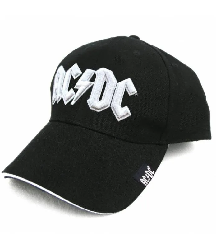 ACDC Gorra White logo Puff embroidered Baseball cap ACDCCAP01
