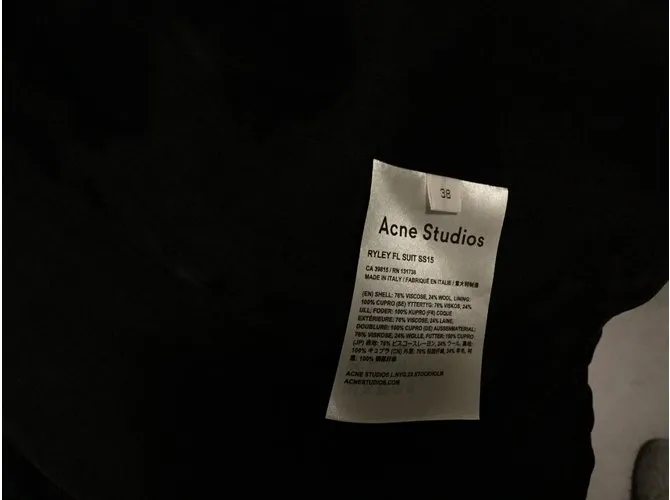 Acne Chaqueta Negro 