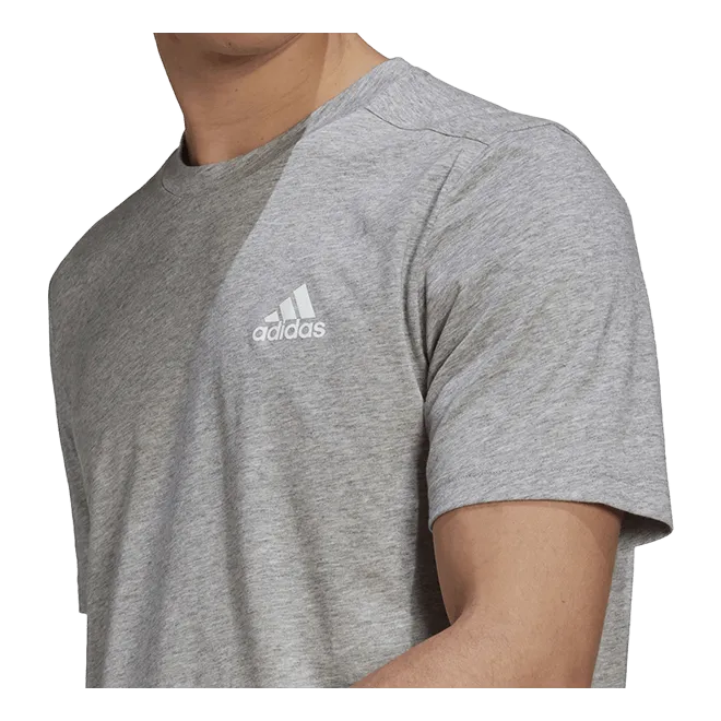 ADIDAS AEROREADY FR TSHIRT TALL MEDIUM GREY HEATHER / WHITE