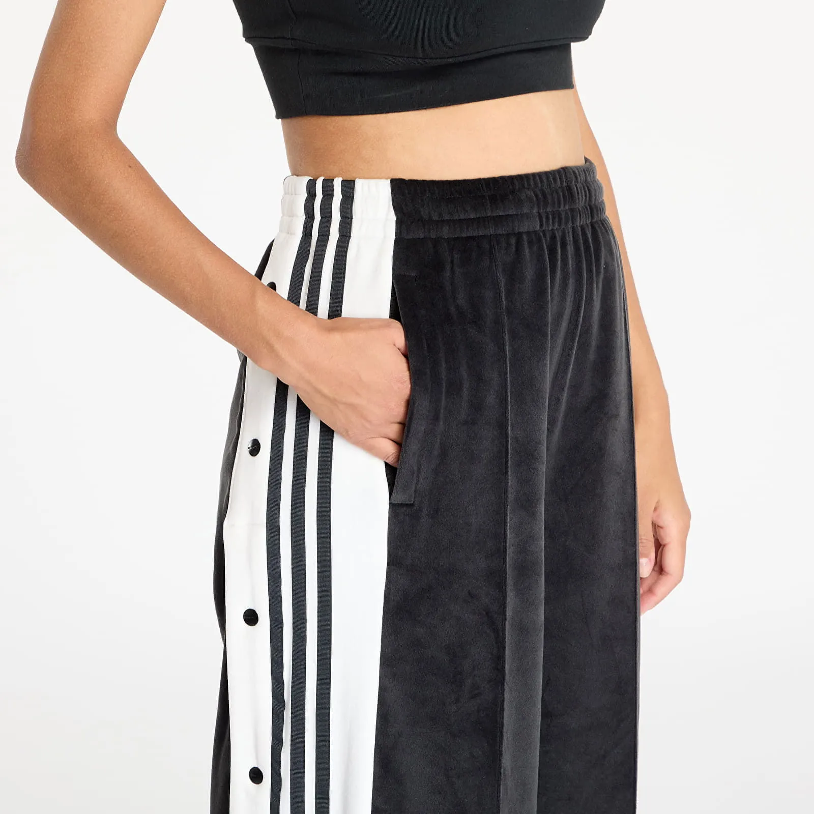 adidas Originals Adibreak Velour Track Pants Black