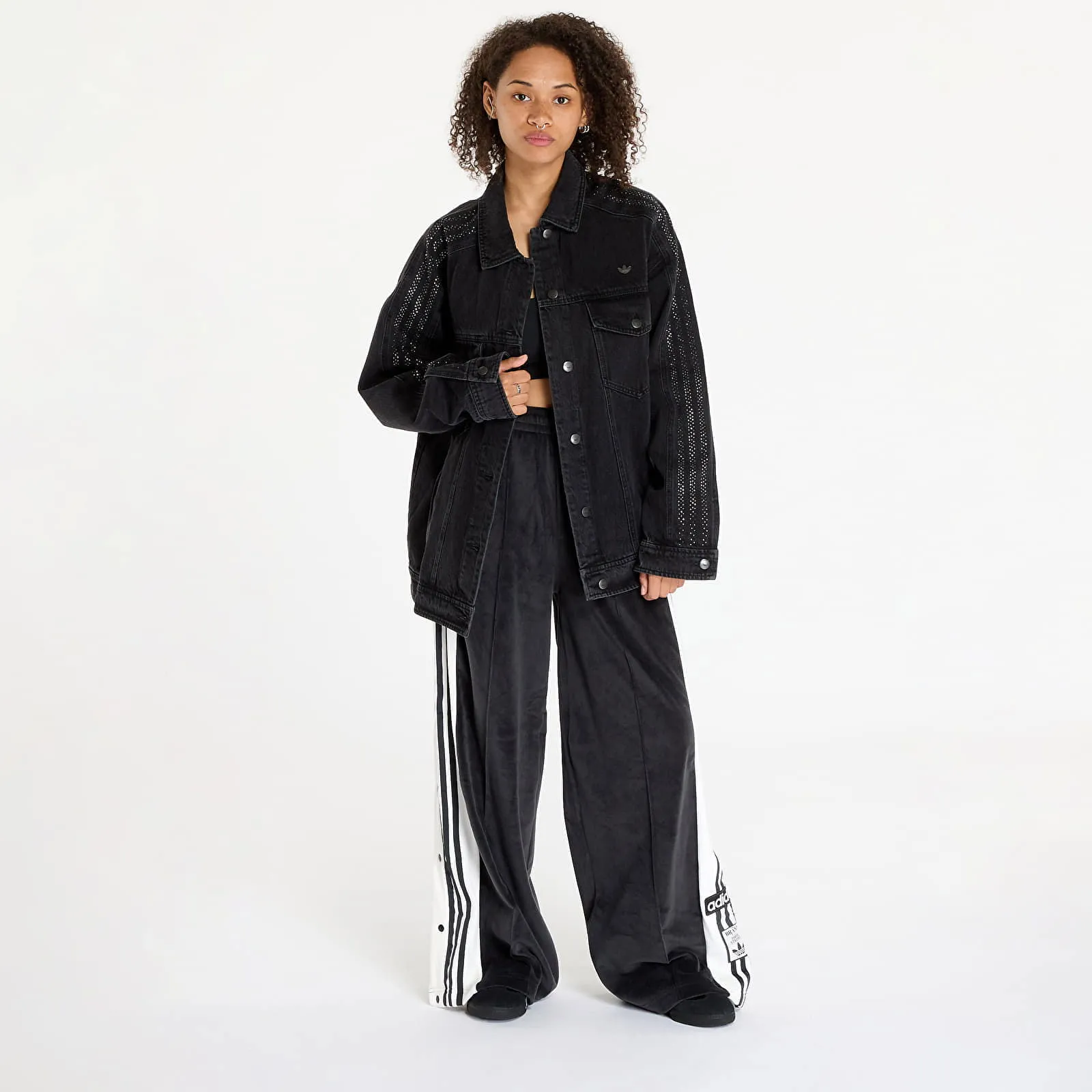 adidas Originals Adibreak Velour Track Pants Black