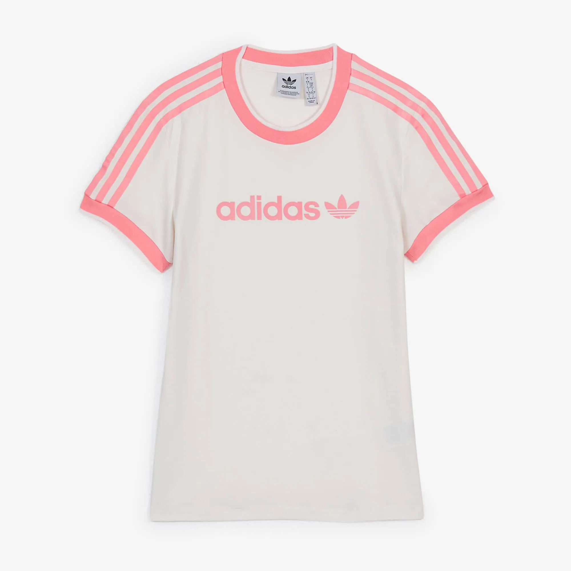 ADIDAS ORIGINALS TEE SHIRT SLIM BADGE 3 STRIPES