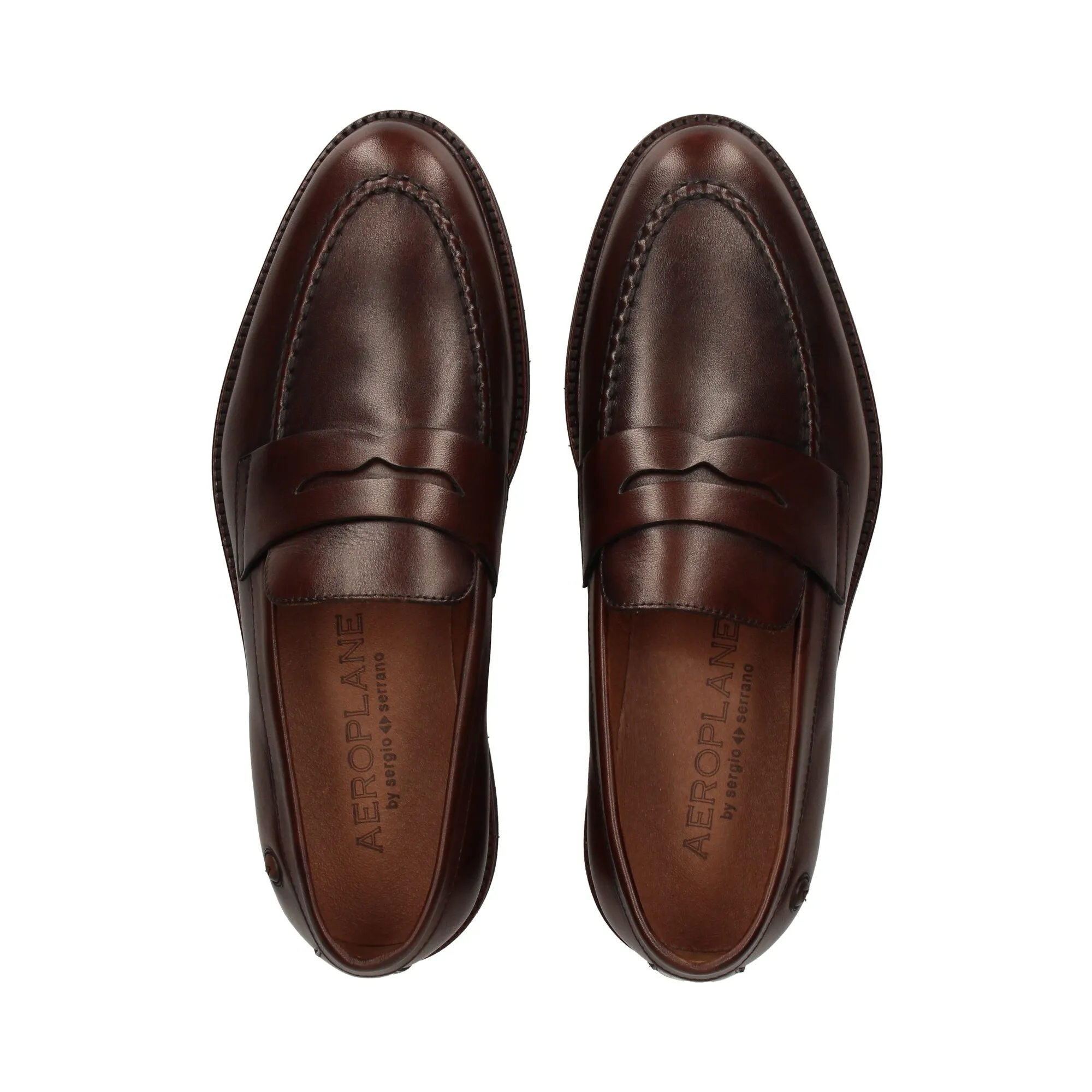 AEROPLANE Mocasines de Hombre MARRON
