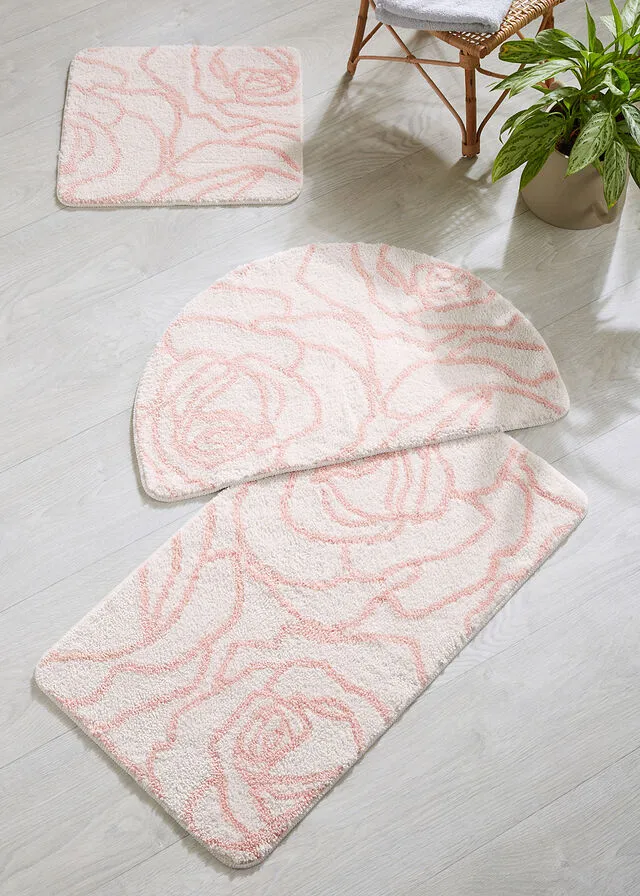 ALFOMBRA DE BAñO BEIGEROSA PáLIDO