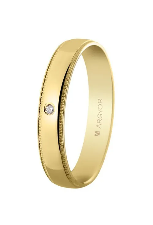 Alianza de boda oro amarillo 18 Ktes 4mm. Argyor 5140512D
