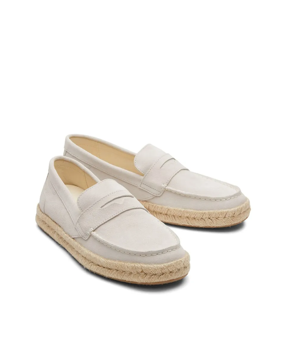 Alpargatas mocasines de hombre gris