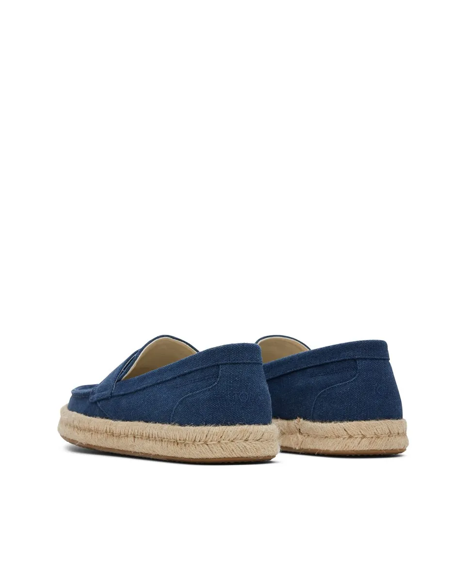 Alpargatas mocasines de hombre marino