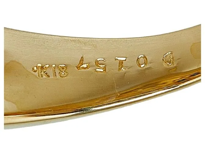 & Other Stories Anillo de oro amarillo K18YG con zafiro de 0.538 ct y diamante de 0.157 ct en condiciones prístinas Dorado 