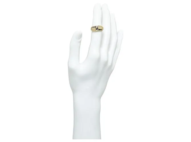 & Other Stories Anillo de oro amarillo K18YG con zafiro de 0.538 ct y diamante de 0.157 ct en condiciones prístinas Dorado 