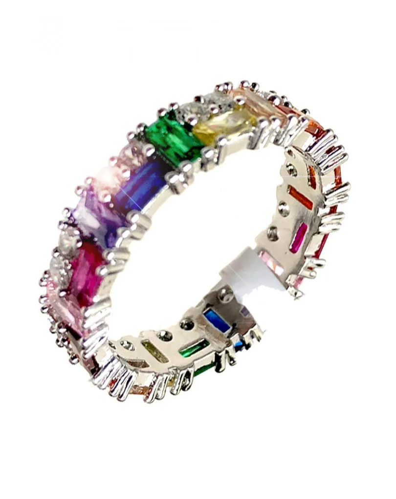 ANILLOS DE MUJER CON PEDRERIA EN BISUTERIA FINA EN PLATEADO