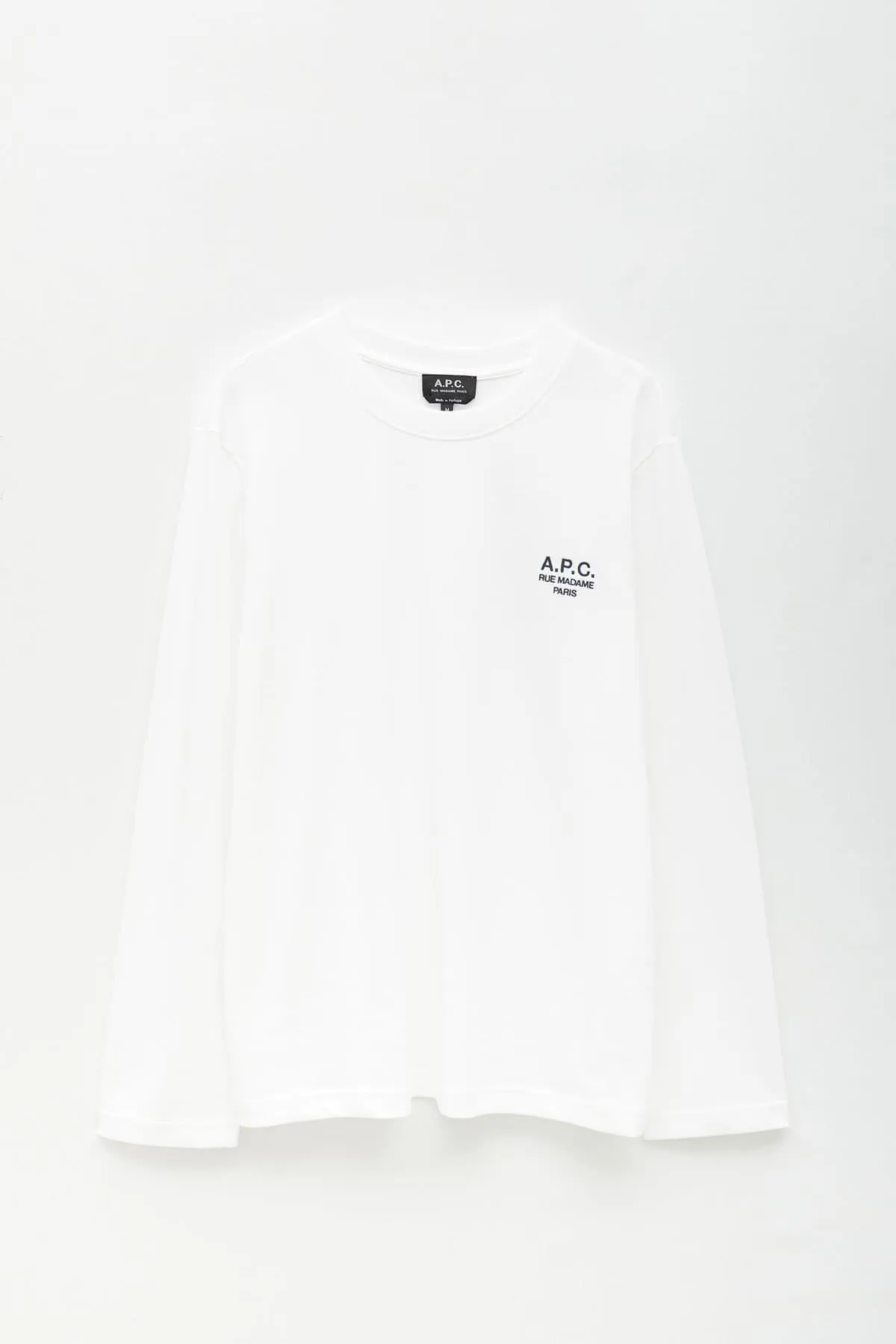 APC WHITE OLIVIER LS TSHIRT