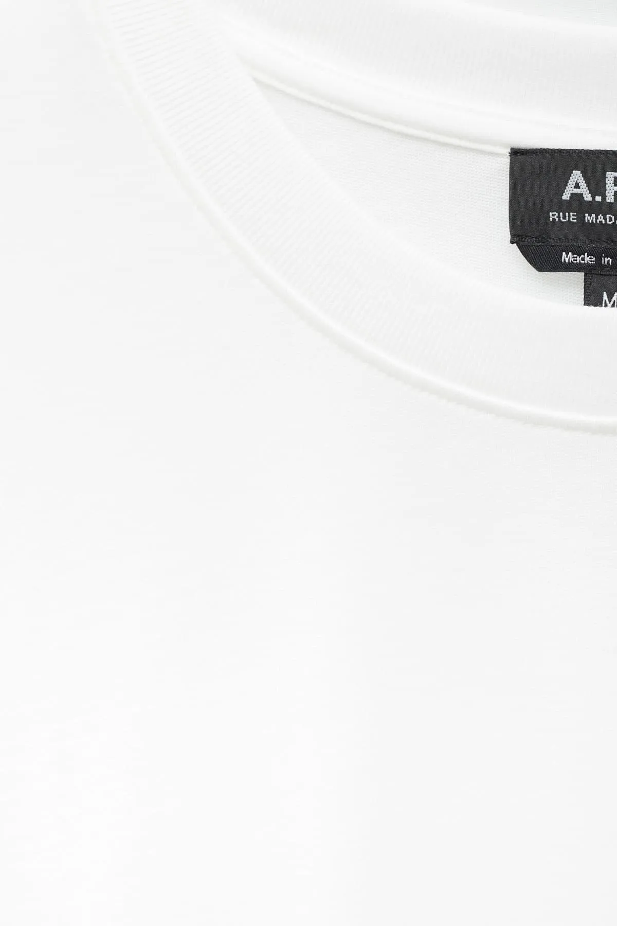APC WHITE OLIVIER LS TSHIRT