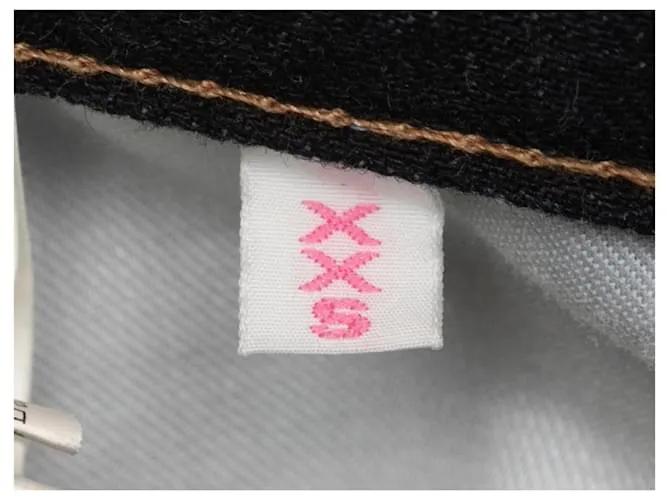 Autre Marque Pantalones cortos de mezclilla bordados BAPE Star en lavado oscuro tamaño US XXS Roja 