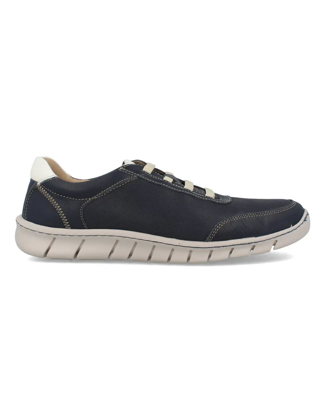 BAERCHI  ZAPATO CORDONES NAPA CAR MARINO