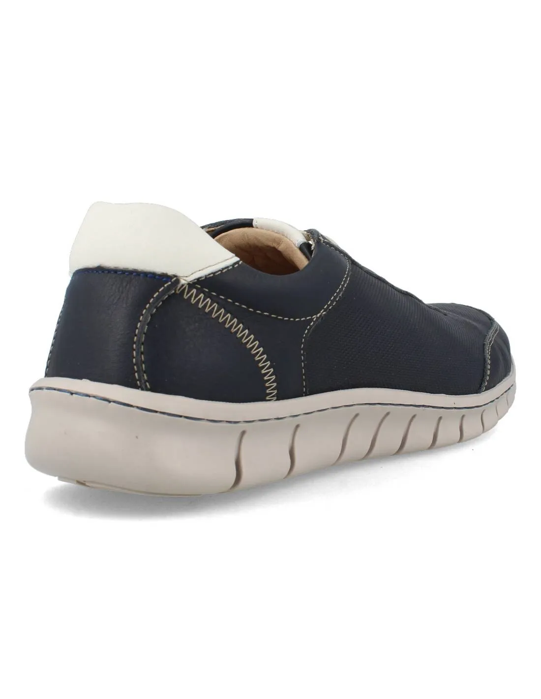 BAERCHI  ZAPATO CORDONES NAPA CAR MARINO