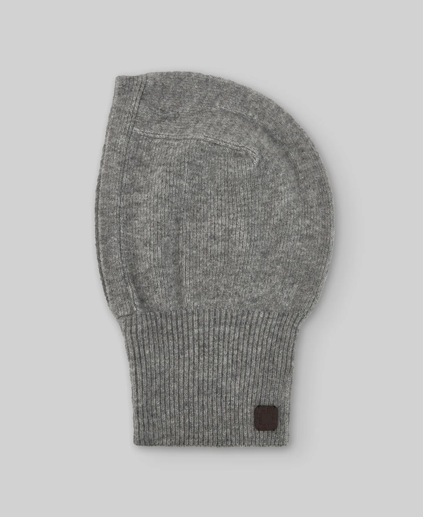 Balaclava punto gris melange mujer