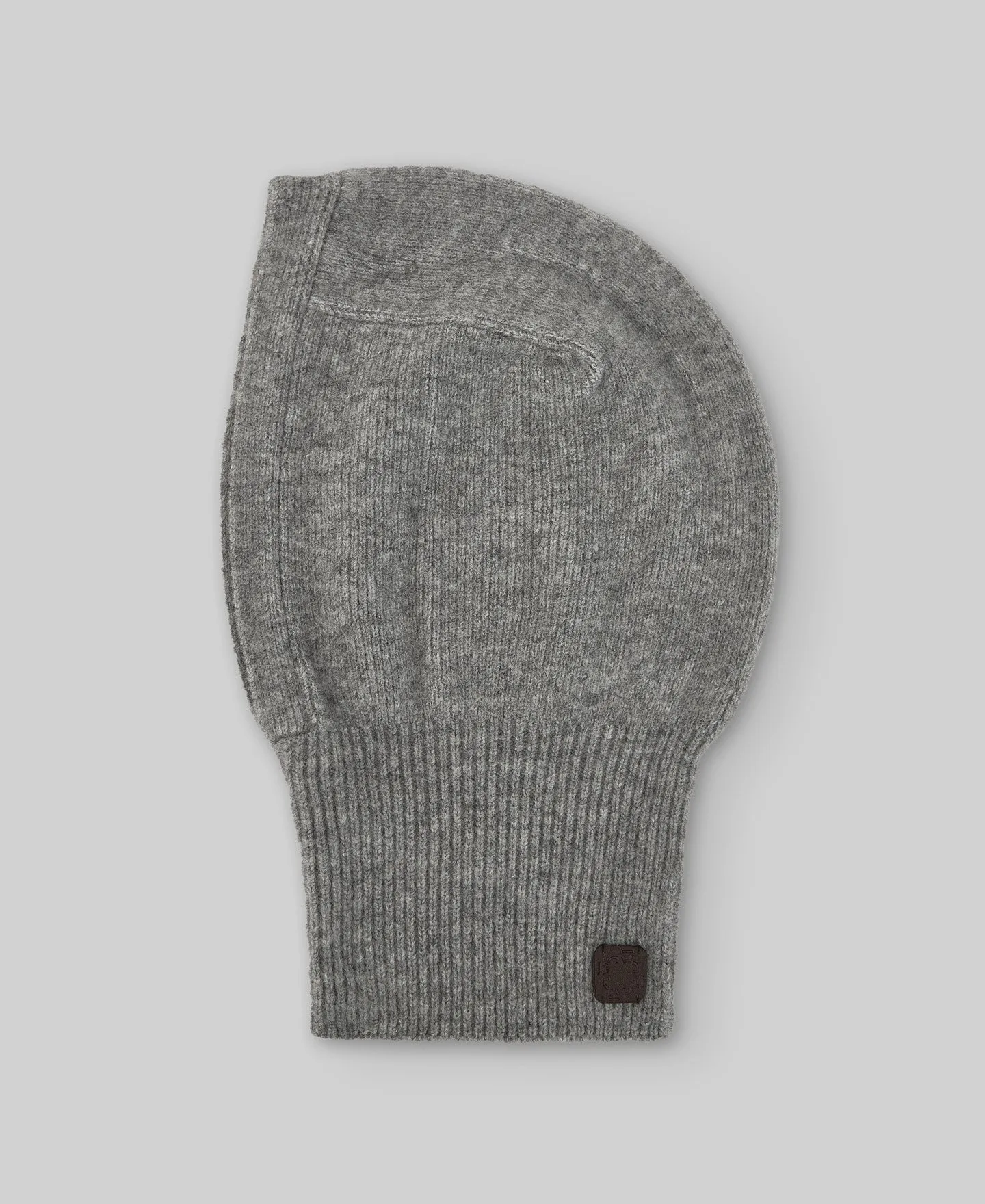 Balaclava punto gris melange mujer