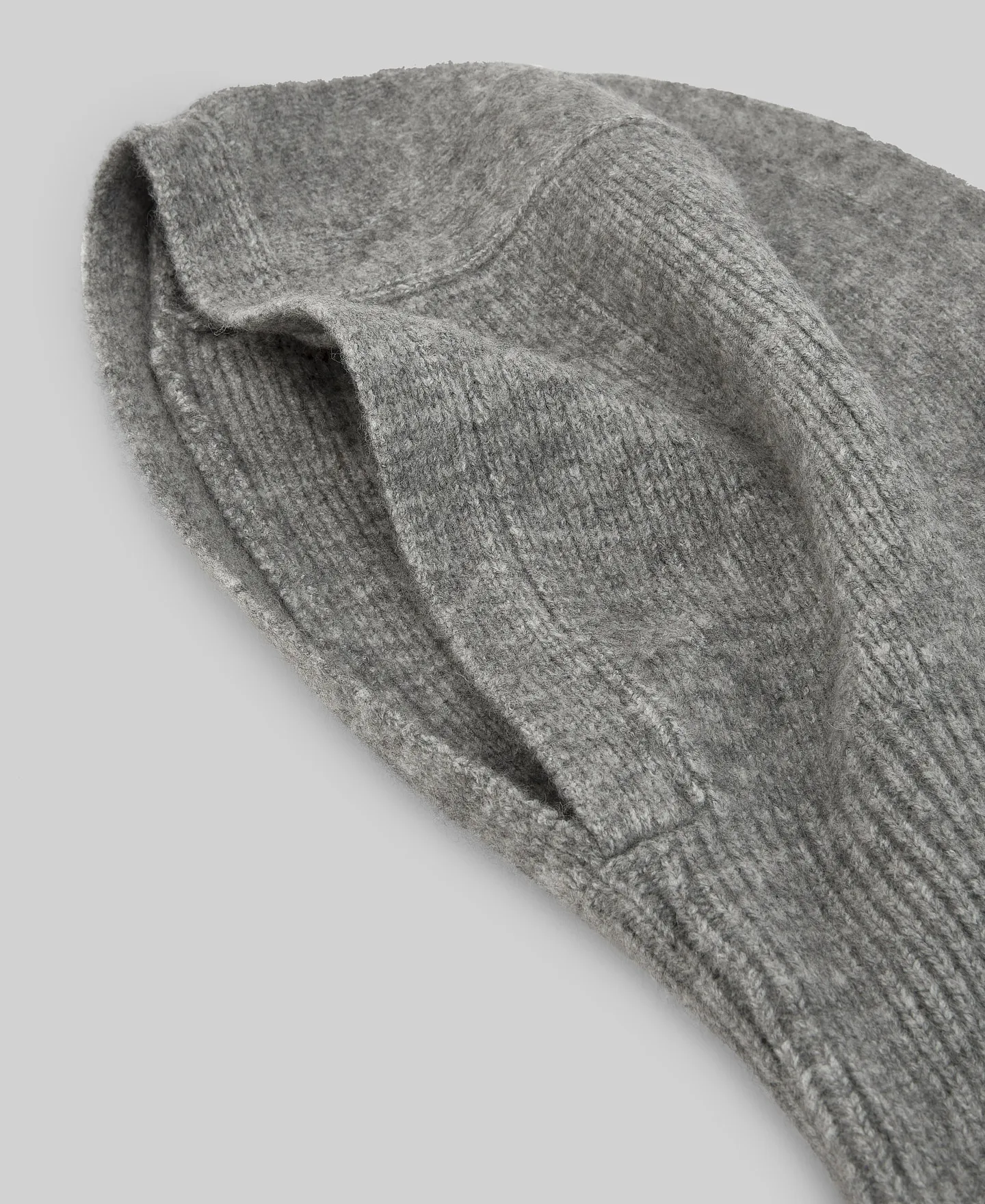 Balaclava punto gris melange mujer