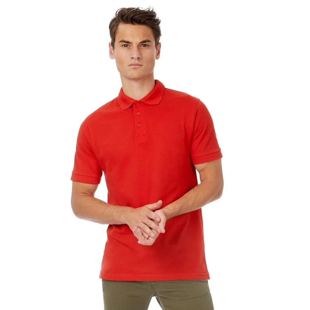 B&C BCID1  POLO DE MANGA CORTA ID.001  BLANCO
