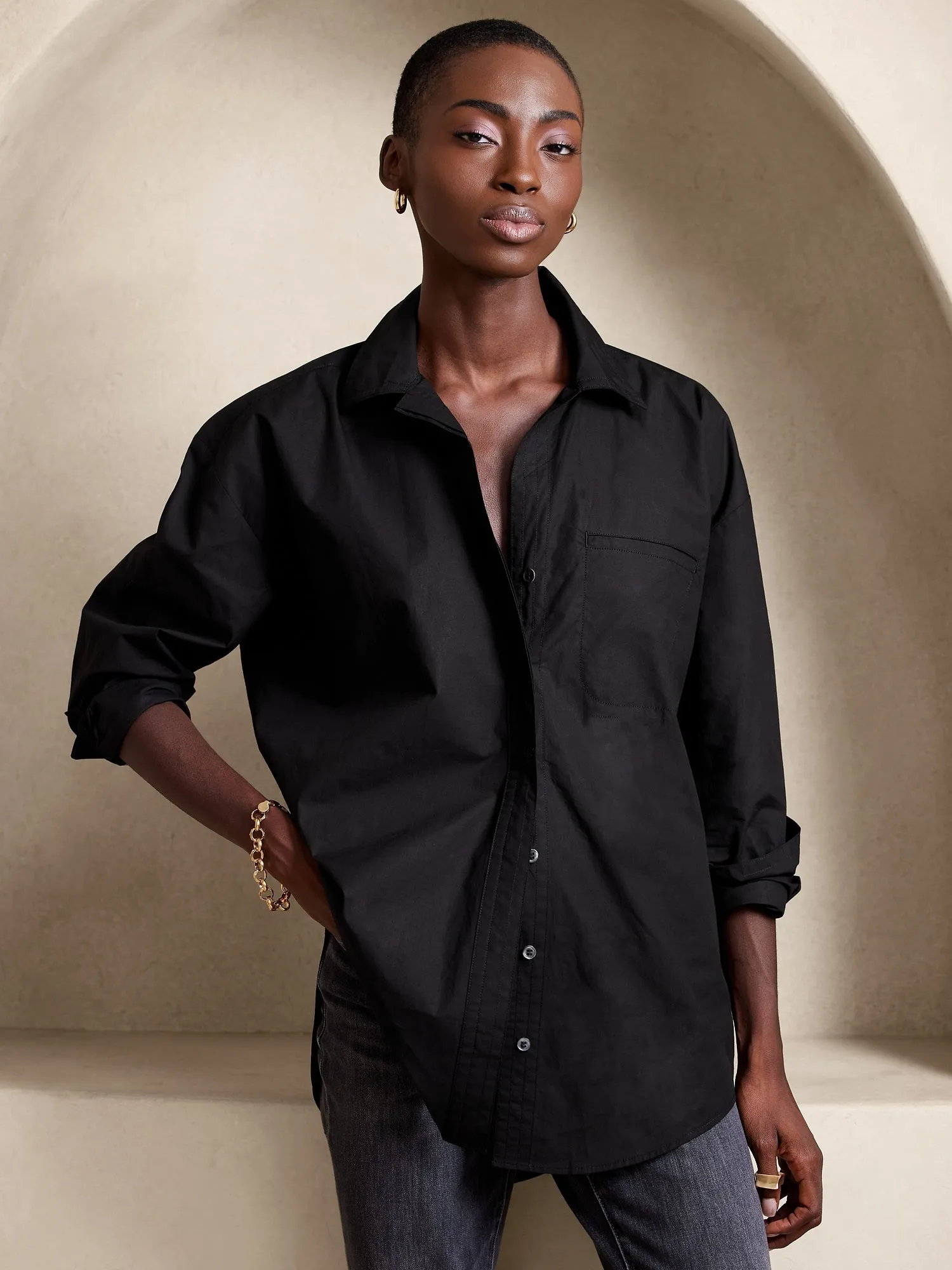 BANANA REPUBLIC BLUSA MUJER THE OVERSIZED TUNIC
