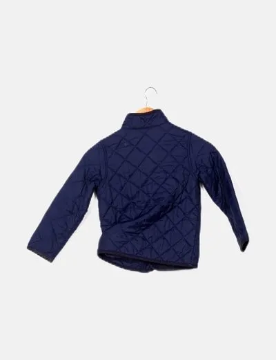 Benetton Abrigo azul acolchado