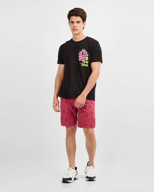 Bermuda Hombre Roka Coral Oscuro