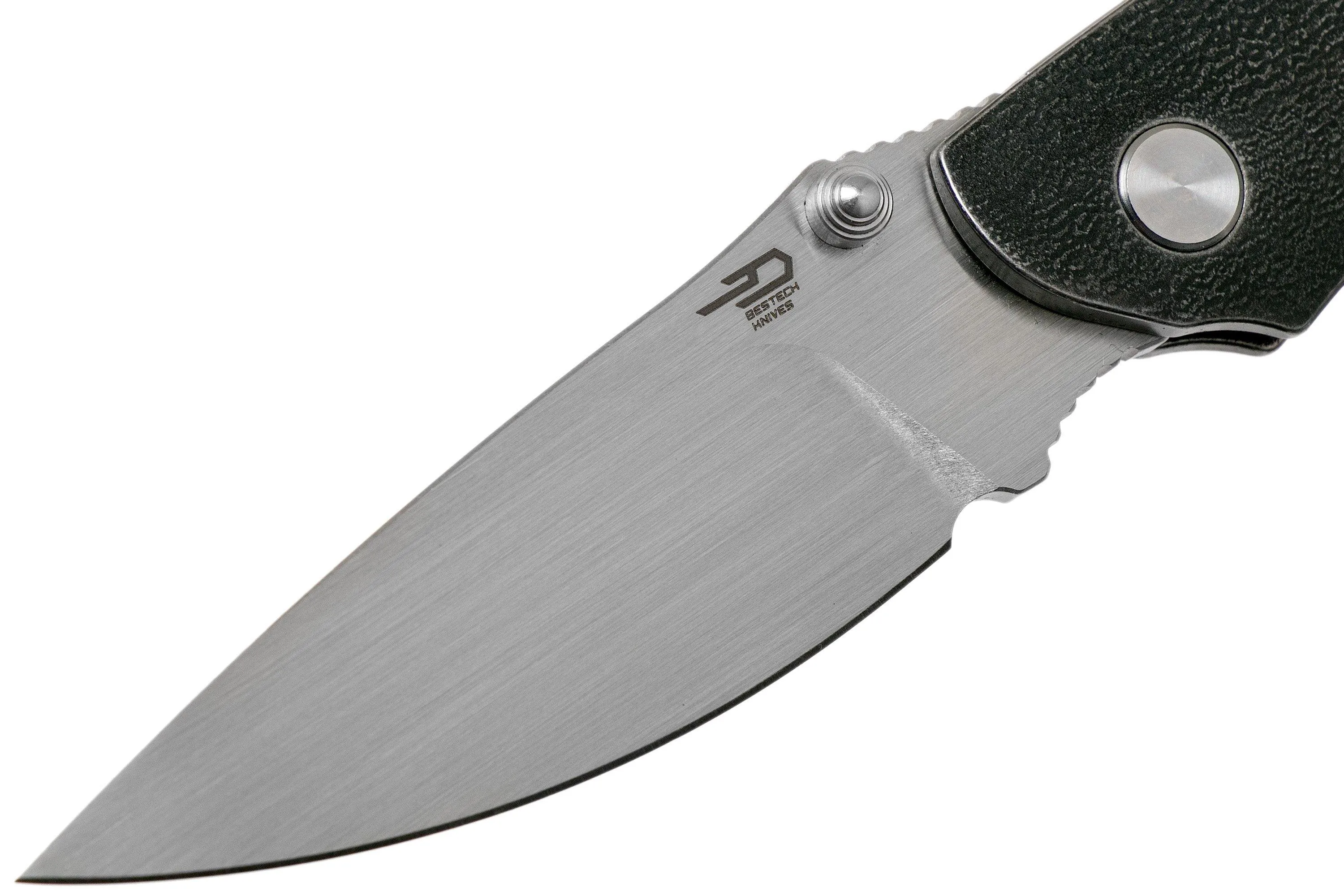 Bestech Junzi BT18009F Black CF navaja slipjoint