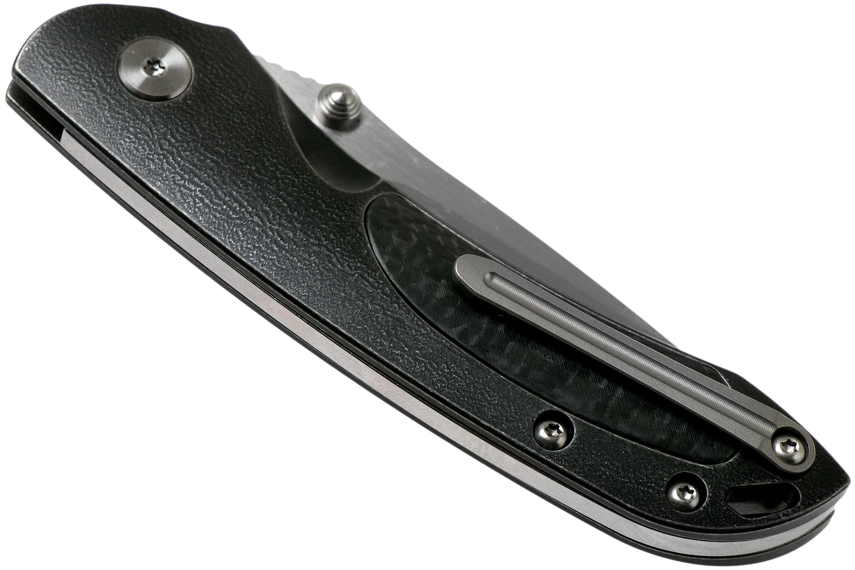 Bestech Junzi BT18009F Black CF navaja slipjoint