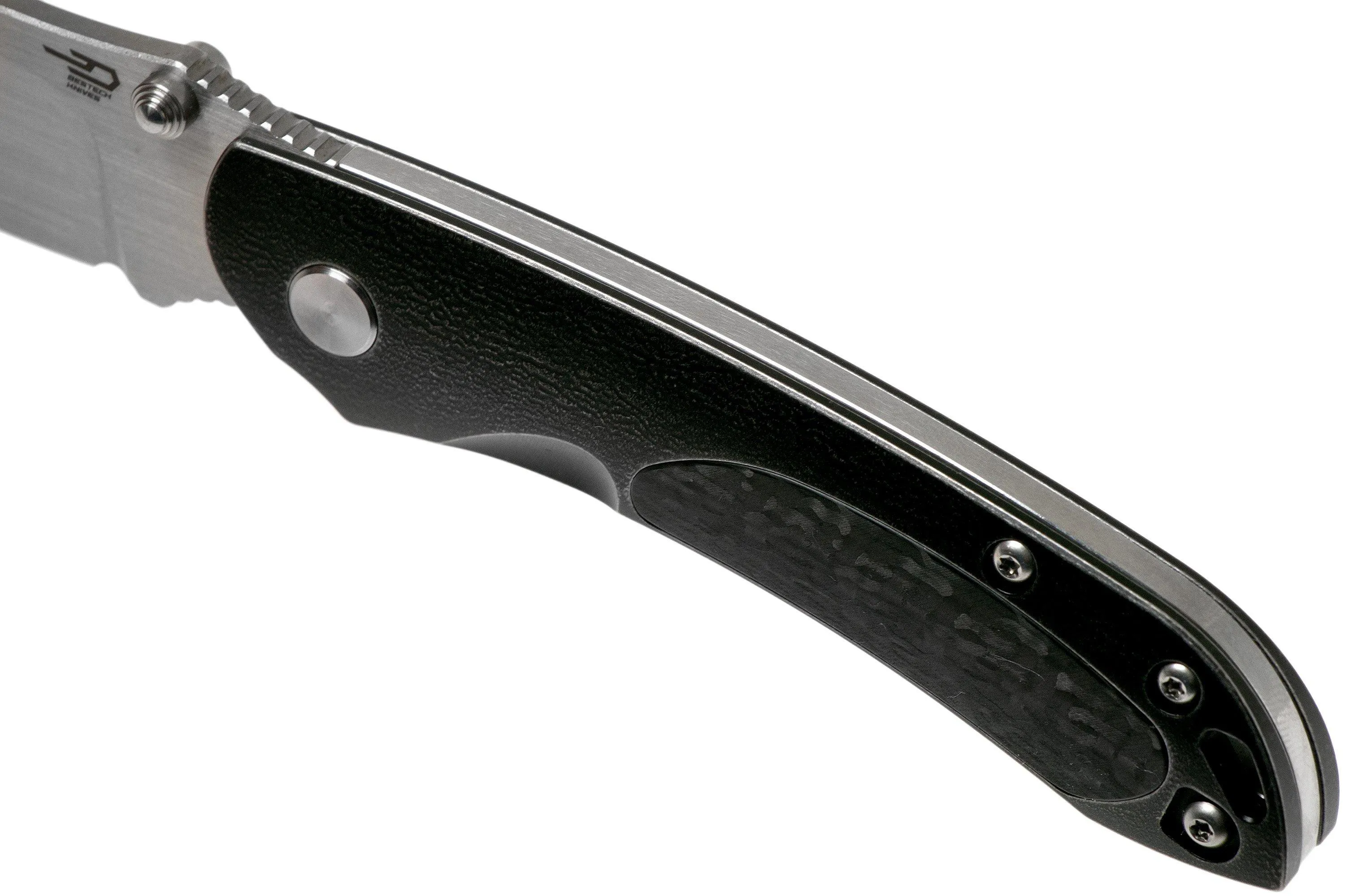 Bestech Junzi BT18009F Black CF navaja slipjoint