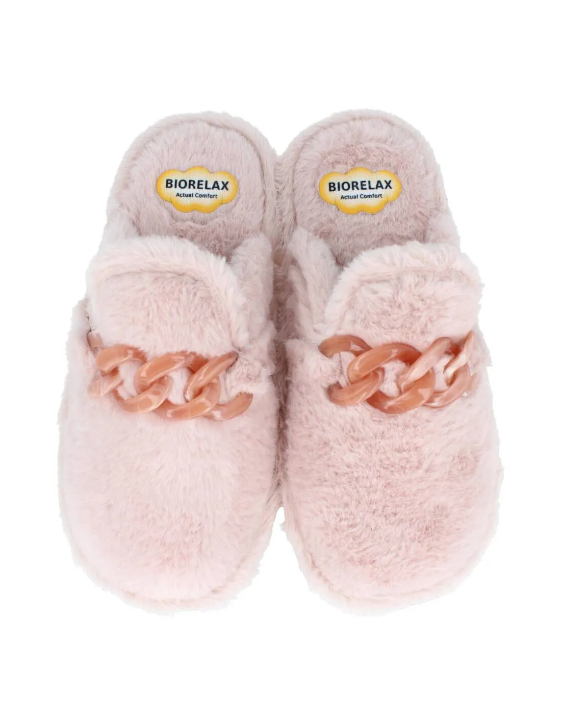 BIORELAX  ZAPATILLAS CASA CADENA SUAPEL SALMóN