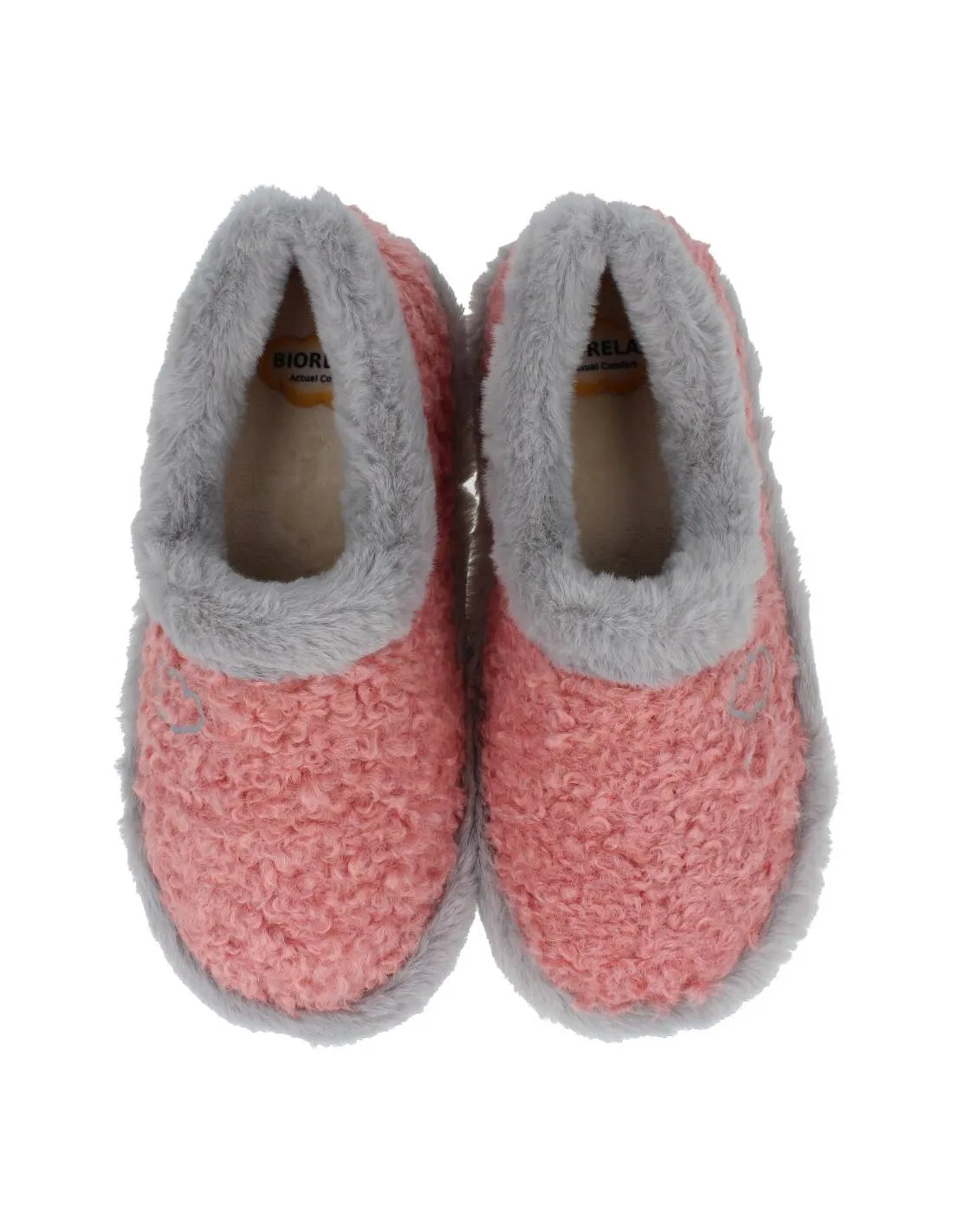 BIORELAX  ZAPATILLAS CASA CERRADA SUAPEL RIZO ROSA