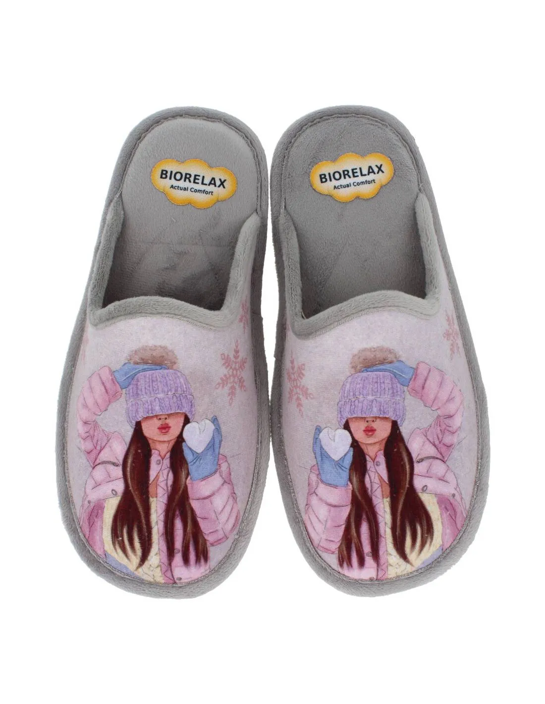 BIORELAX  ZAPATILLAS CASA MUJER GORRO NIEBLA
