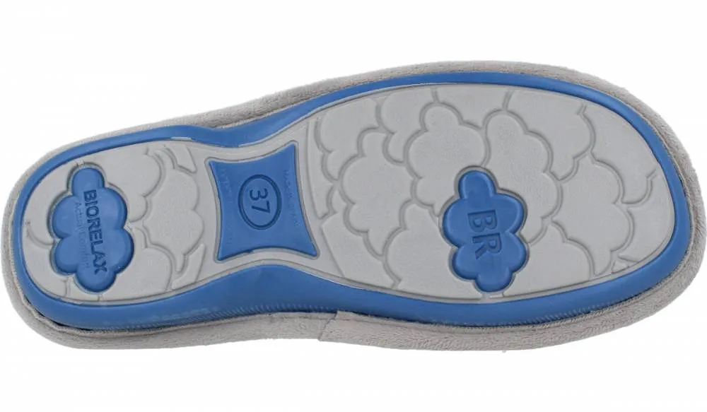 BIORELAX  ZAPATILLAS DE CASA MUJER "LAS VUELTAS DAN MUCHA VIDA" ÍNDIGO