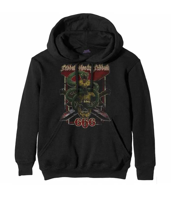 Black Sabbath Sudadera Bloody Sabbath 666 Pullover Rock Off BSHD03MB