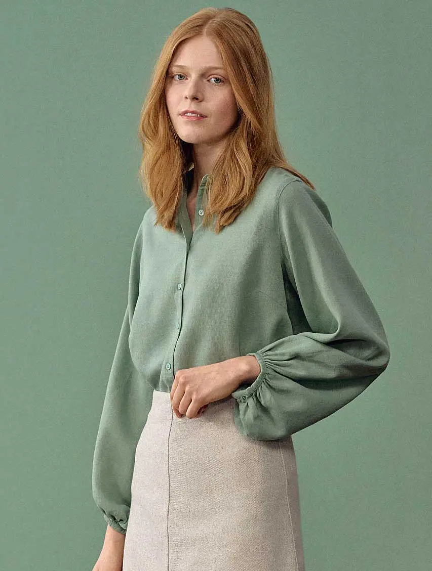 Blusa manga farol 100% ecológica