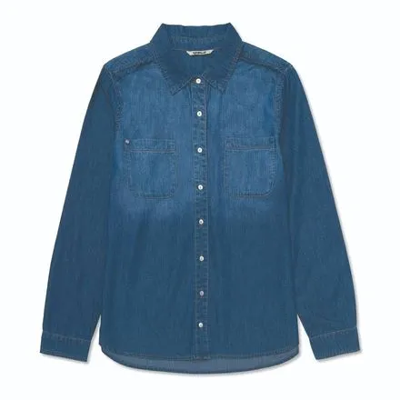 Blusa Mujer Foundation Denim L/S