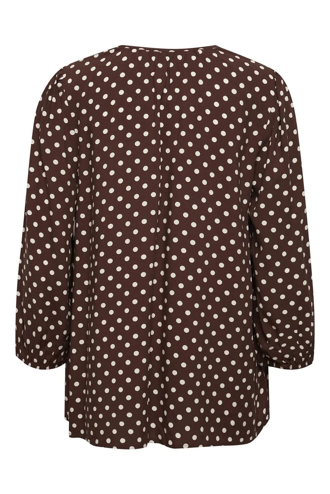 BLUSA MUJER MANGA LARGA BYJOSA CANELA