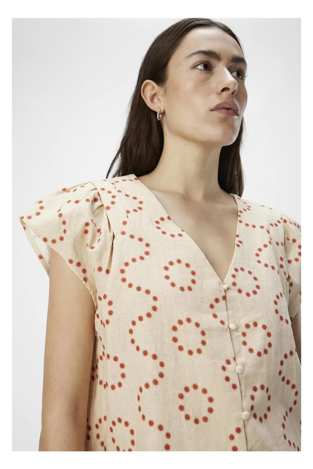 BLUSA PICO MUJER OBJCHANG TEJA