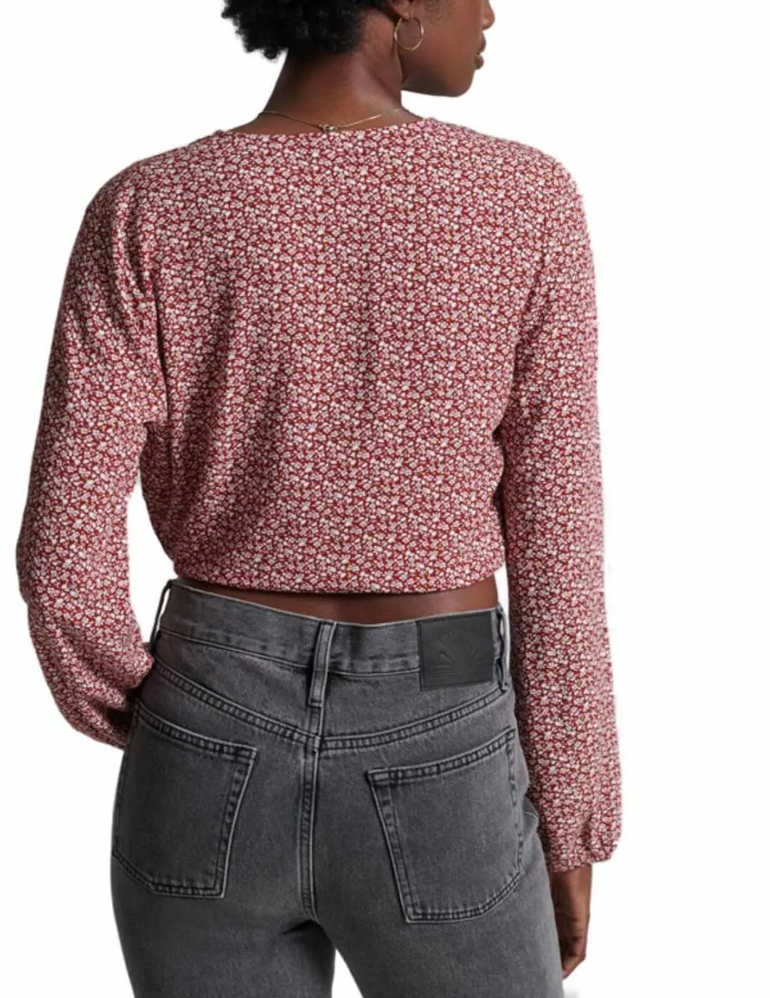 Blusa Supedry Studios printed rojo para mujer