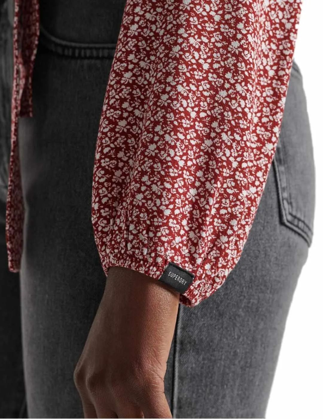 Blusa Supedry Studios printed rojo para mujer