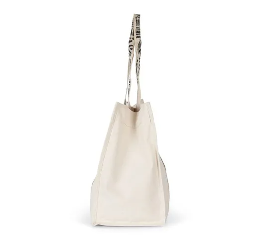 Bolsa de compras de fuelle grande reciclada