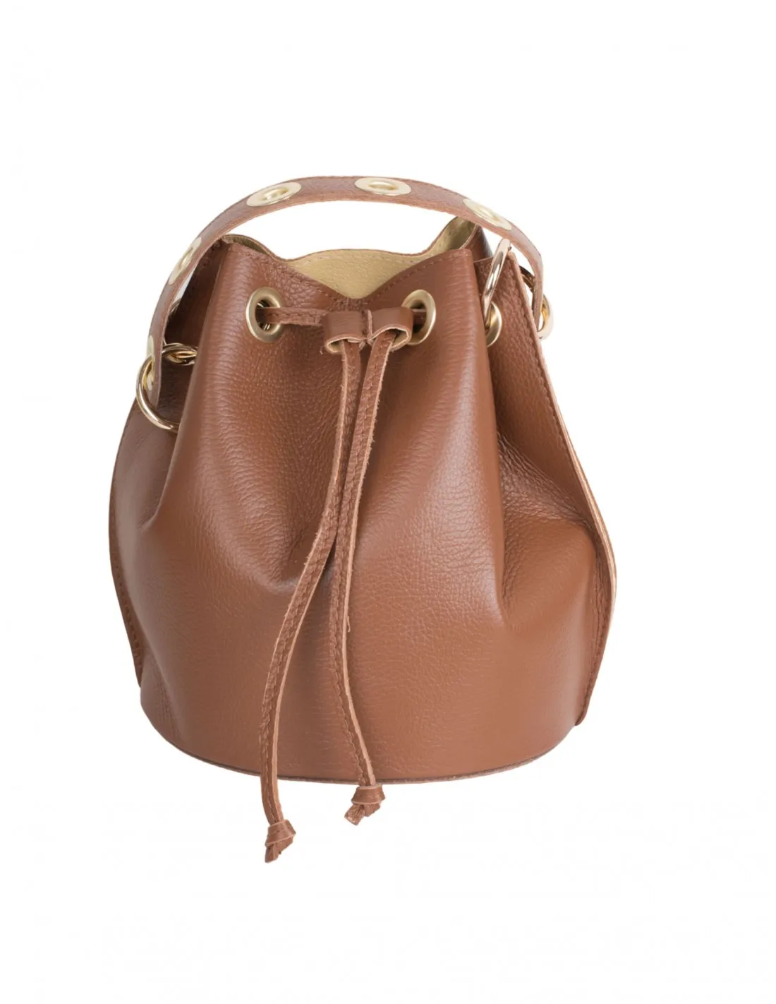 Bolso Bombonera Piel Cuero
