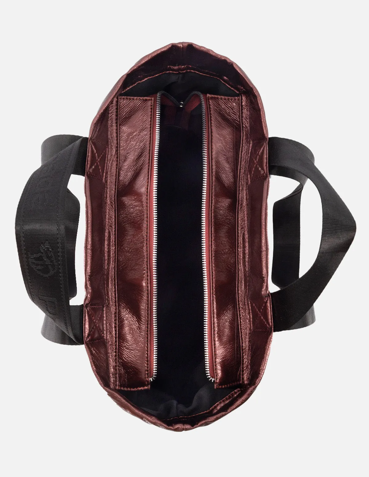 Bolso tote textil color vino para mujer