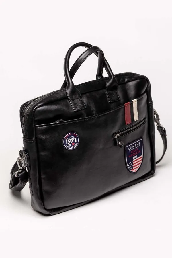 Bolsos Hombre Steve Mcqueen Wayne3 Black