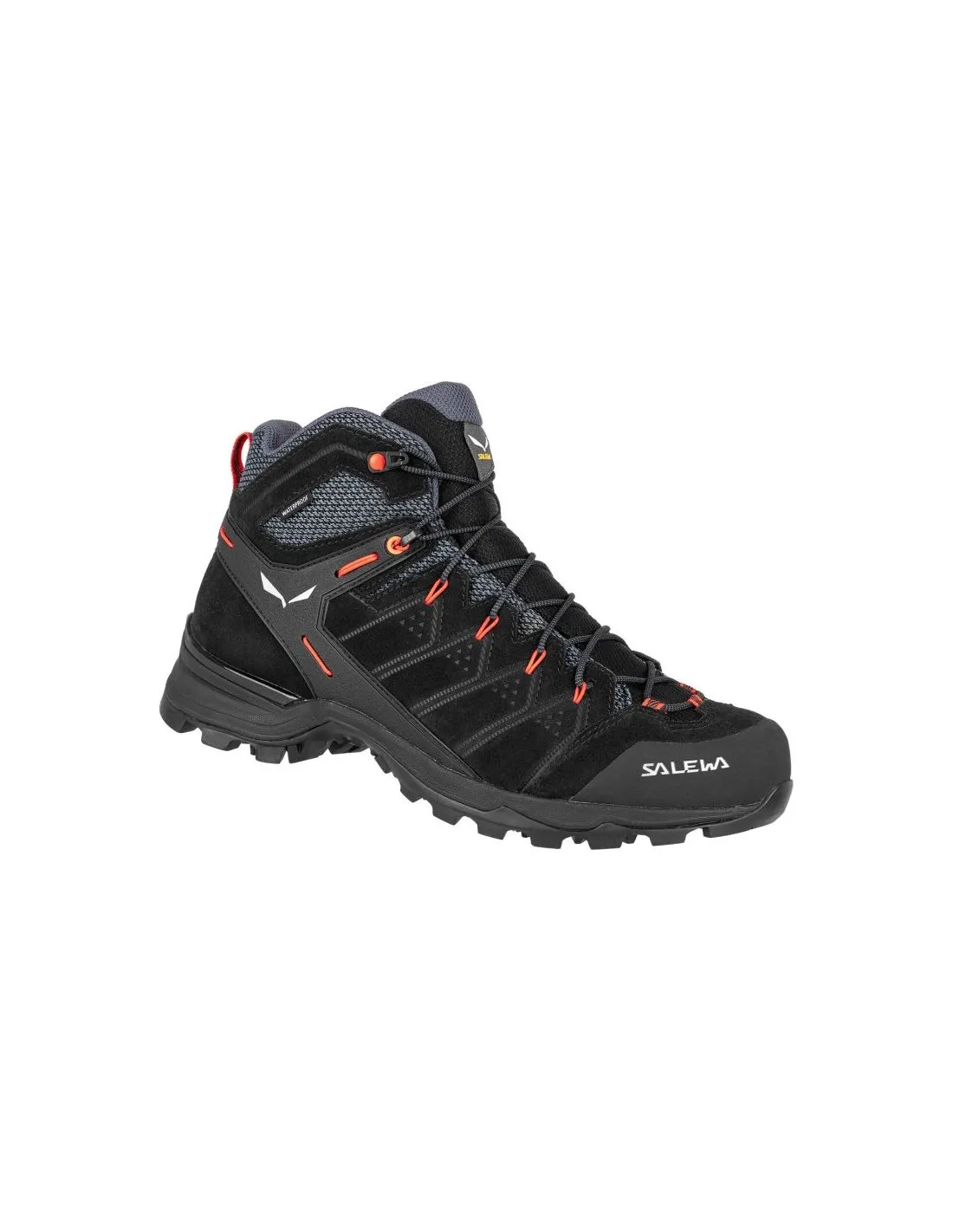 Bota de Montaña Salewa Ms Alp Mate Mid Ptx Hombre Negro/Naranja